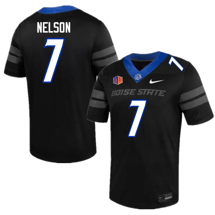 Malachi Nelson Jersey, Boise State Broncos #7 Malachi Nelson Football Jersey College Uniforms-Black